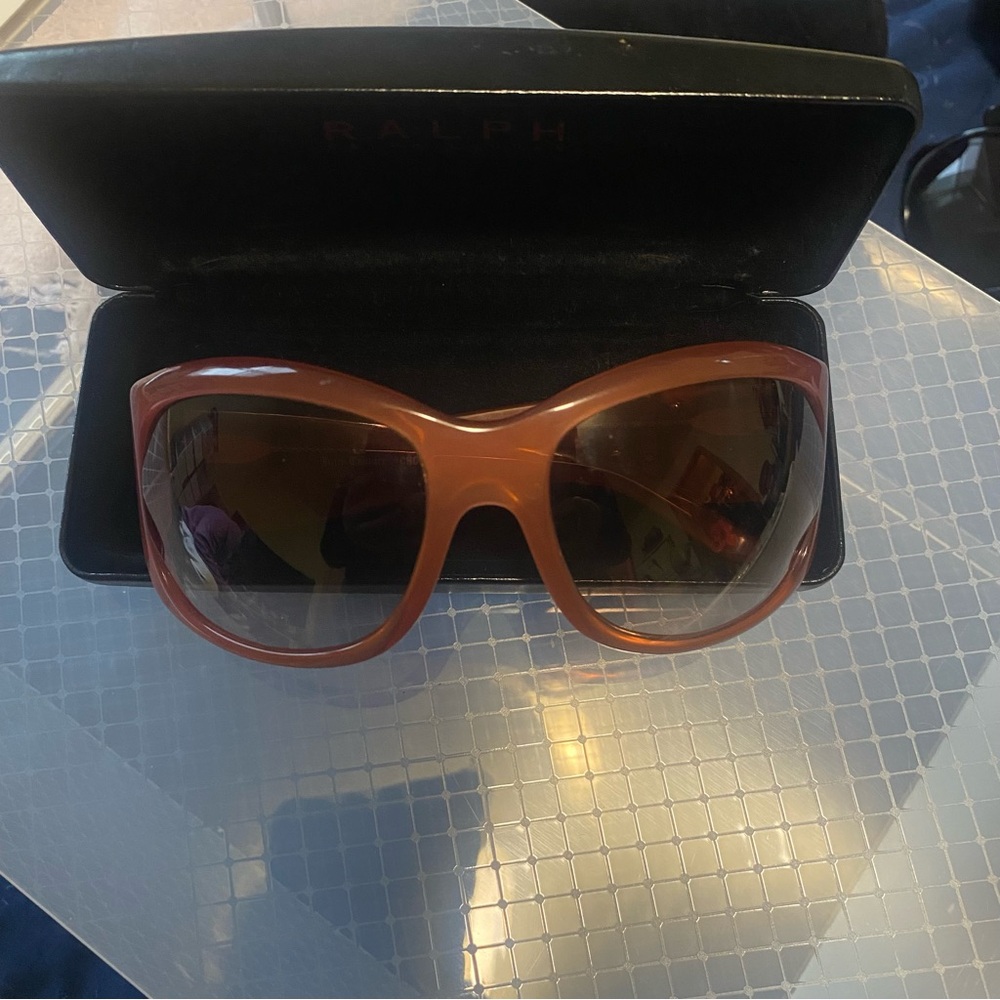 JUICY COUTURE 2000s Y2K Choose Juicy Pink Gold Gossip Sunglasses - Picture 5 of 8